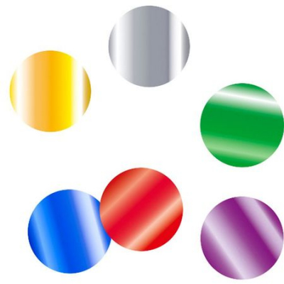 Конфетти круглое фольга цвета ассорти 3см 500г