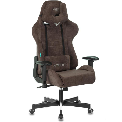 Кресло игровое Zombie Viking-Knight LT10 Fabric&nbsp;&nbsp;2 подушки ткань коричневое
