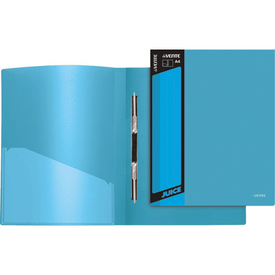 Скоросшиватель пружинный с внутренним карманом 17мм deVENTE 'Juicy' голубой