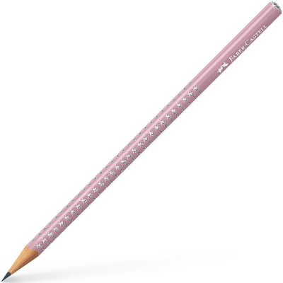 Карандаш Faber-Castell Grip Sparkle Pearl B=2 трехгранный антискользящий корпус 'Дымчато-розовый'