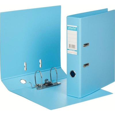 Папка файл A4&nbsp;&nbsp;70мм Attache Selection 'StrongLine' PVC разобранная голубая