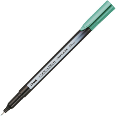 Ручка капиллярная Pentel 'Pointliner' 0.4мм морская волна