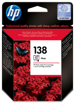 Картридж струйный HP №138 DJ5743/5943/6543/6843 цветной фото ресурс 135фото10х15см (13мл)