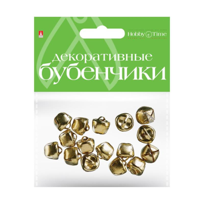Бубенчики декоративные Hobby Time 12мм 15шт золотые