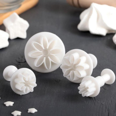 Плунжеры кондитерские Доляна 'Цветы Гербера' 4шт