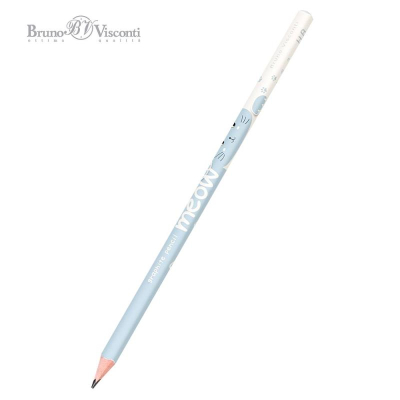 Карандаш BrunoVisconti® 'Meow' HB трехгранный корпус