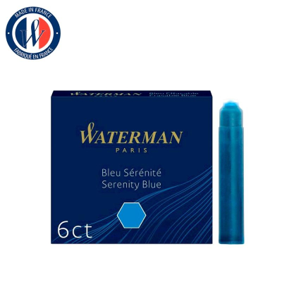 Картриджи чернильные Waterman Short&nbsp;&nbsp;6шт синие