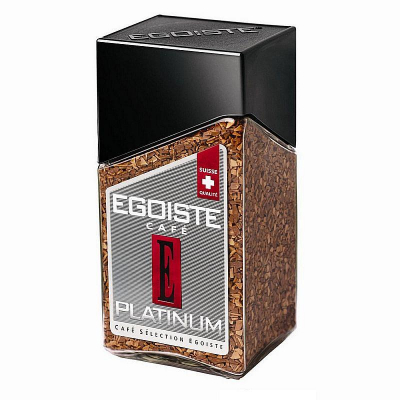 Кофе растворимый Egoiste 'Platinum' 100г в стеклянной банке