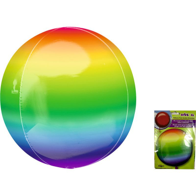 Шар воздушный фольгированный Сфера радуга Anagram 41см