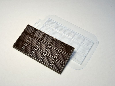 Форма для шоколада пластиковая Мир Форм Полосатик 170x90x10мм