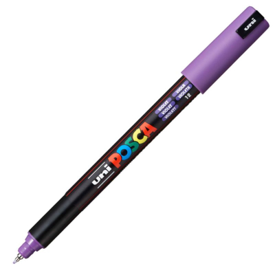 Маркер декоративный Uni Posca 0.7мм  игольчатый наконечник фиолетовый (12)