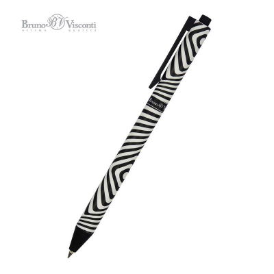 Ручка шариковая автоматическая BrunoVisconti® 0.5мм 'ArtClick' синяя 'Оптическая иллюзия'