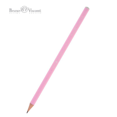 Карандаш BrunoVisconti® 'GraphixZefir' HB трехгранный корпус 'Нежно-розовый'