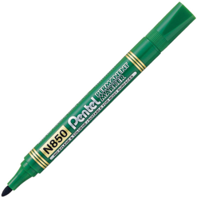 Маркер перманентный Pentel круглый  2.2мм зеленый