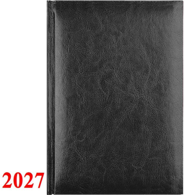 Ежедневник 2027 A4 Lamark 'Sigma' 320стр твердая обложка искусственная кожа черный