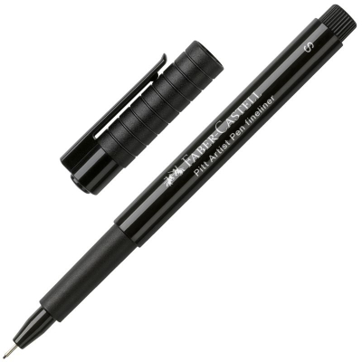 Ручка капиллярная Faber-Castell Pitt® Artist pen художественная d-0.3мм (S) черная