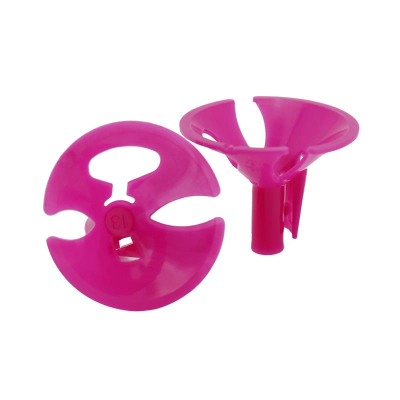 Зажим для шаров пластиковый розовый