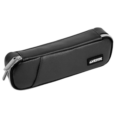 Пенал прямоугольный deVENTE 22х 6х4см искусственная кожа на молнии 'Private' черный