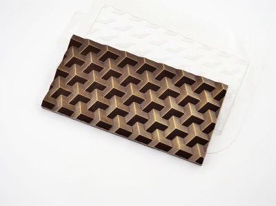 Форма для шоколада пластиковая Мир Форм Плитка Кубики экстра 170х85х10мм
