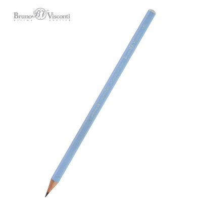 Карандаш BrunoVisconti® 'GraphixZefir' HB трехгранный корпус 'Нежно-голубой'