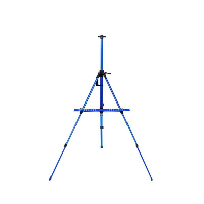 Мольберт полевой Малевичъ МЛ-03 тренога алюминий с чехлом металлик синий