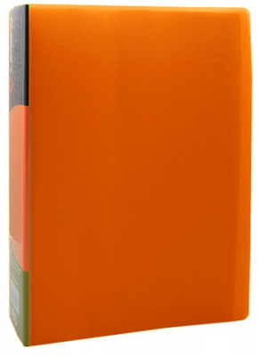 Папка A4  80 карманов Lamark Neon оранжевая