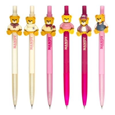 Карандаш автоматический deVENTE 0.5мм 'Стильный Teddy' 6 дизайнов ассорти