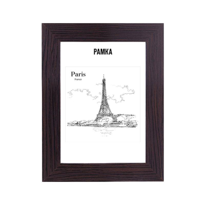 Рамка информационная A4&nbsp;&nbsp;21х30см deVENTE багет МДФ 30мм вставка пластик венге