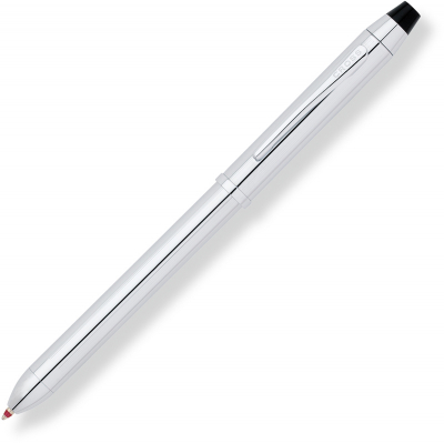Ручка многофункциональная шариковая черная/красная/карандаш 0.5мм +стилус Cross Tech3 Chrome