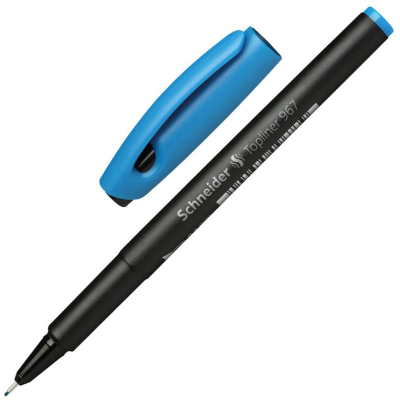 Ручка капиллярная Schneider 0.4мм Topliner 967 голубая
