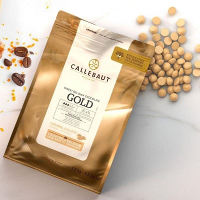 Шоколад белый карамелизированный Callebaut 'Gold' 0.5кг
