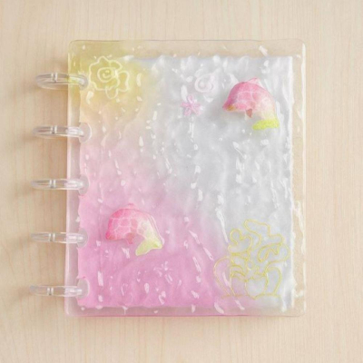 Фотоальбом-биндер на 20 карточек 6.5х9см 'Розовый пляж'