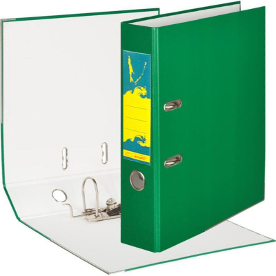Папка файл A4&nbsp;&nbsp;75мм Amix-Sakhalin PVC разобранная зеленая