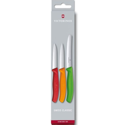 Набор кухонных ножей Victorinox 'Swiss Classic Kitchen'  3шт цвета ассорти