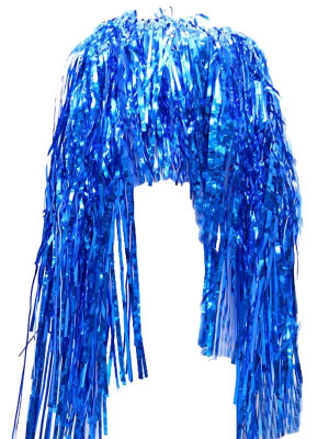 Карнавальный парик синий 35см