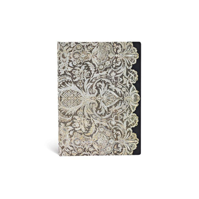 Записная книжка A6  88л линейка Paperblanks 'Lace Allure Ivory Veil' Mini застежке
