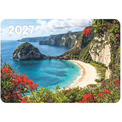 Календарь карманный 2027 Lamark 10х7см 'Морской берег'