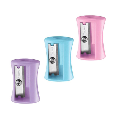 Точилка 1 диаметр Maped Vivo Pastel пластиковая цвета ассорти