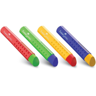 Ластик каучуковый для карандаша Faber-Castell 'Tri' PVC-Free 83х12х12мм с пластиковым держателем