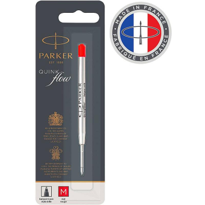 Стержень шариковый Parker Z08 QuinkFlow Medium красный в блистере