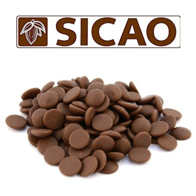 Шоколадная масса молочная Sicao 33.6% 1кг