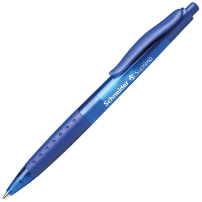Ручка шариковая автоматическая Schneider 1.0мм Suprimo с резиновой манжетой синяя