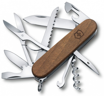 Нож  91мм Swiss Army Knives 15 функций Huntsman Wood деревянная рукоятка