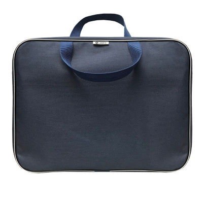 Папка-портфель Lamark 34х26х7см 1 отдел на молнии нейлон синяя