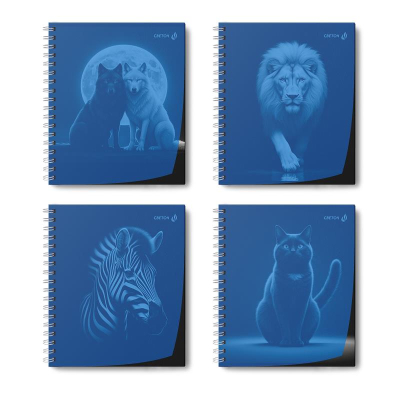 Тетрадь A5&nbsp;&nbsp;48л клетка на гребне Светоч пластиковая обложка 'В мире животных'