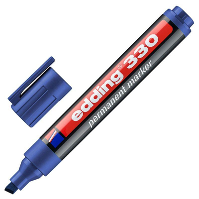 Маркер перманентный Edding скошенный&nbsp;&nbsp;1.0-5.0мм синий
