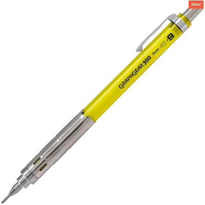 Карандаш автоматический профессиональный 0.9мм Pentel GraphGear 300® желтый