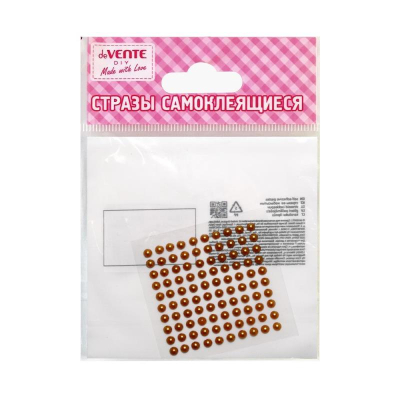 Стразы deVENTE 'Жемчуг'&nbsp;&nbsp;4мм 100шт золото темное акриловые самоклеящиеся