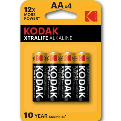 Батарейка Kodak  1.5V AA/LR6 XTRALIFE Alkaline  4шт в блистере