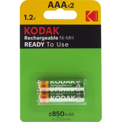 Аккумулятор Kodak 1.2V AAA/HR03   850mAh NiMH  2шт предзаряженный в блистере